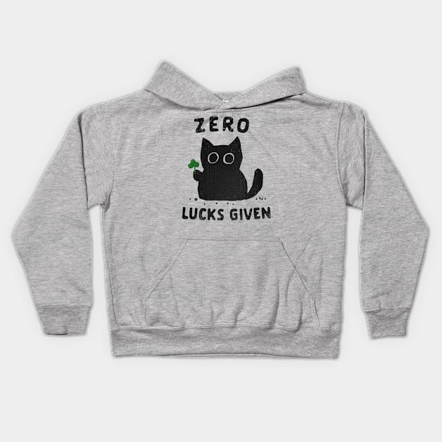 Zero Lucks Given Kids Hoodie by kg07_shirts